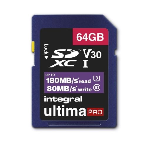 INTEGRAL PROFESSIONAL HIGH SPEED SDXC V30 UHS-I U3 64GB
