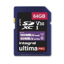 INTEGRAL PROFESSIONAL HIGH SPEED SDXC V30 UHS-I U3 64GB