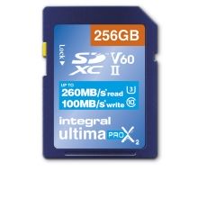 INTEGRAL ULTIMAPRO X2 SDXC 260/100MB UHS-II V60 256GB