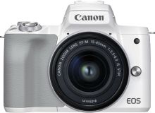 Canon EOS M50 Mark II + EF-M 15-45mm f/3.5-6.3 IS STM (biały) NAJNOWSZY!