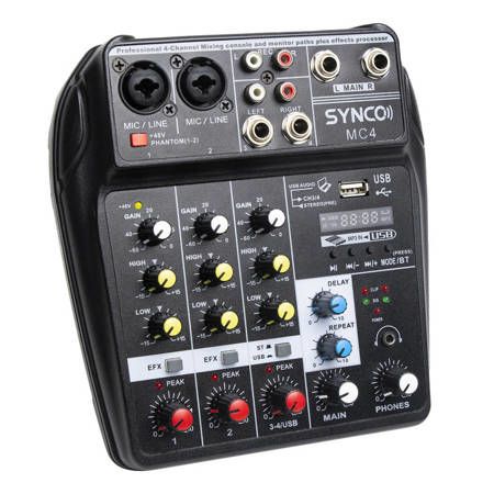 Synco MC4 mikser audio 4 kanałowy - nowość