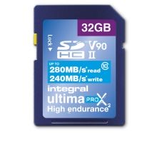 INTEGRAL ULTIMAPRO X2 SDHC/XC 280/240MB UHS-II V90 32GB