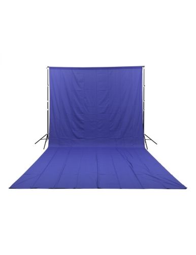 GlareOne Niebieskie tło materiałowe Blue Screen Backdrop 3x6