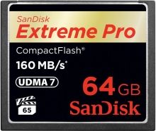 SanDisk CompactFlash CF 64 GB Extreme PRO 160 MB/s