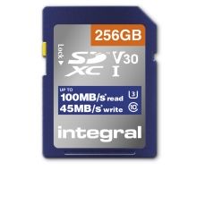 INTEGRAL HIGH SPEED SDXC V30 UHS-I U3 256GB